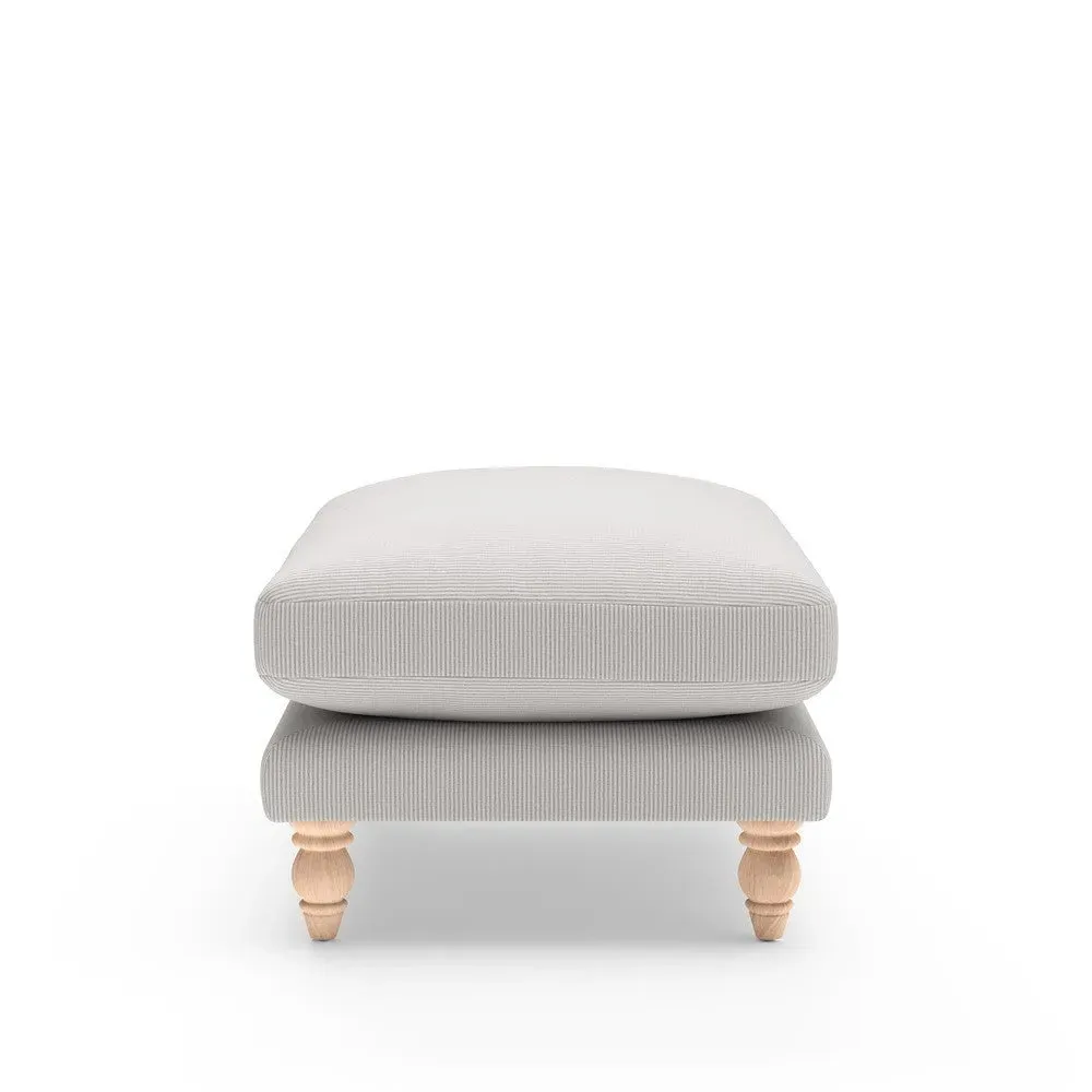 Foot Stool - Grey, Broadway Stripe