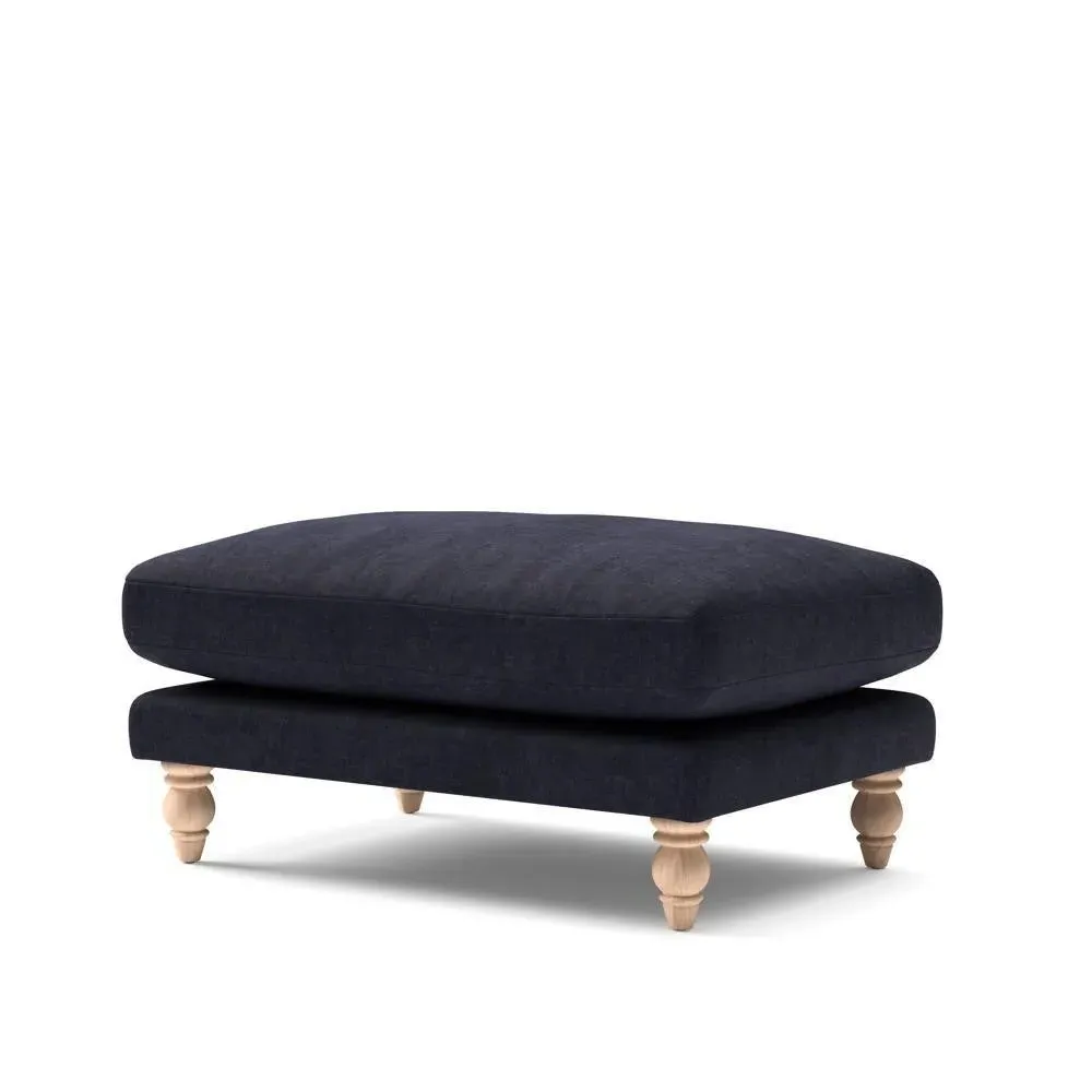 Foot Stool - Ink, Eco Chenille