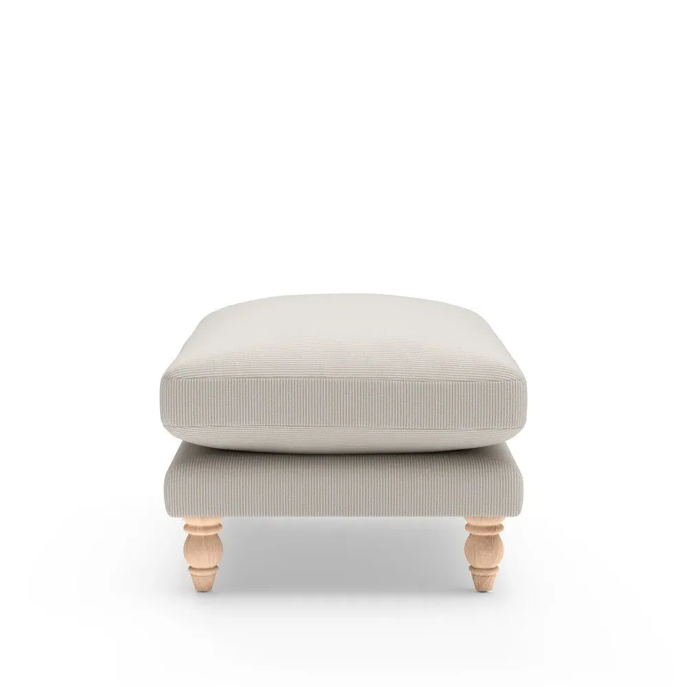 Foot Stool - Natural, Broadway Stripe