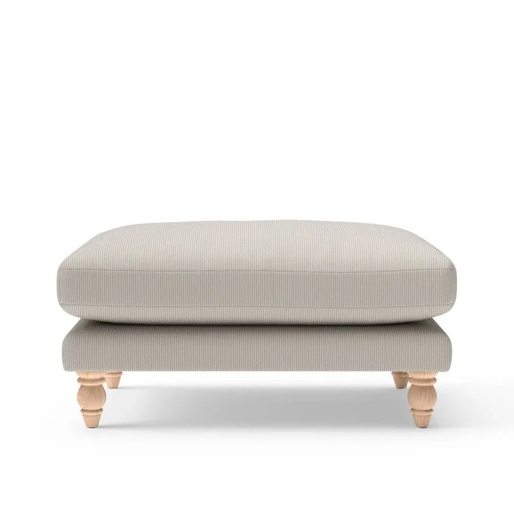 Foot Stool - Natural, Broadway Stripe