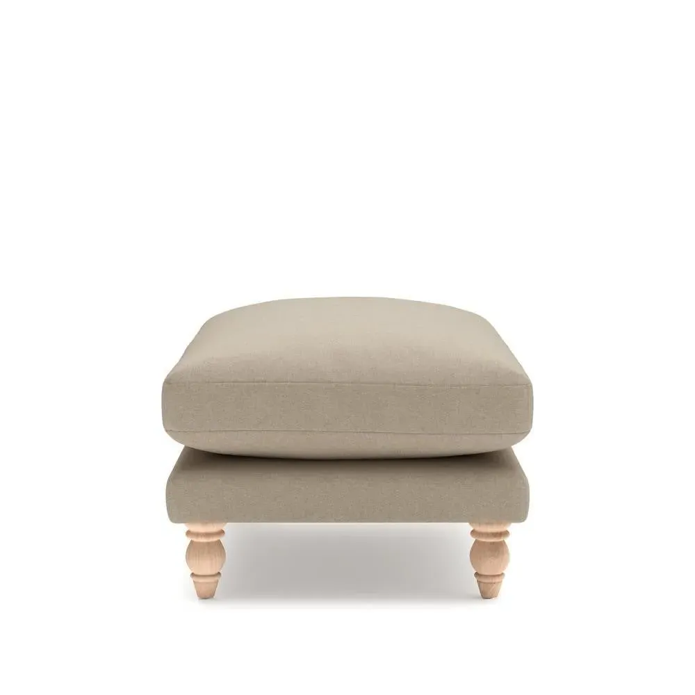 Foot Stool - Natural, House Linen Mix