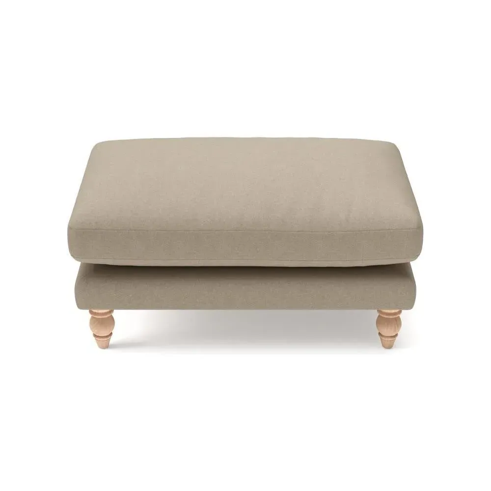 Foot Stool - Natural, House Linen Mix