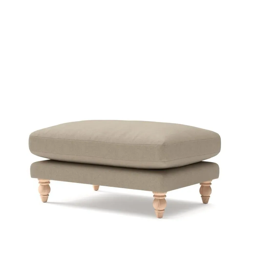 Foot Stool - Natural, House Linen Mix