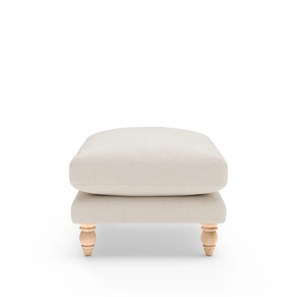 Foot Stool - Natural, Rustic Weave