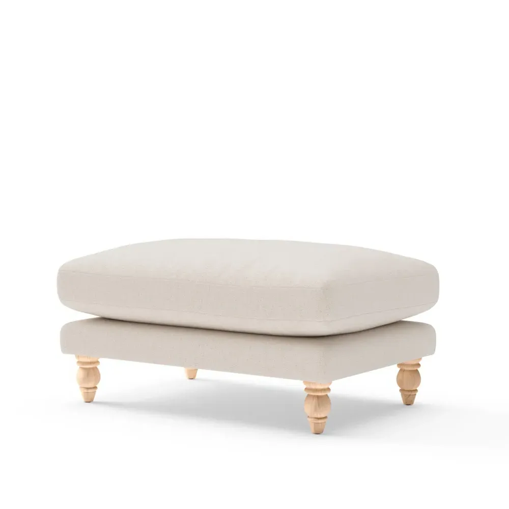 Foot Stool - Natural, Rustic Weave