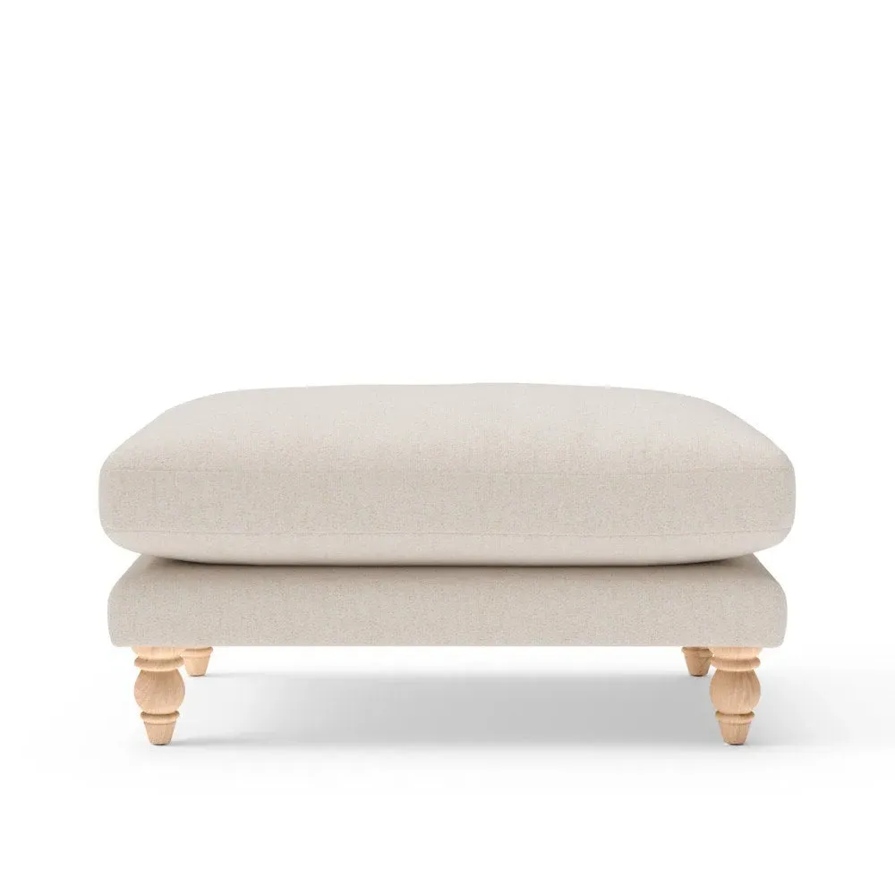 Foot Stool - Natural, Rustic Weave