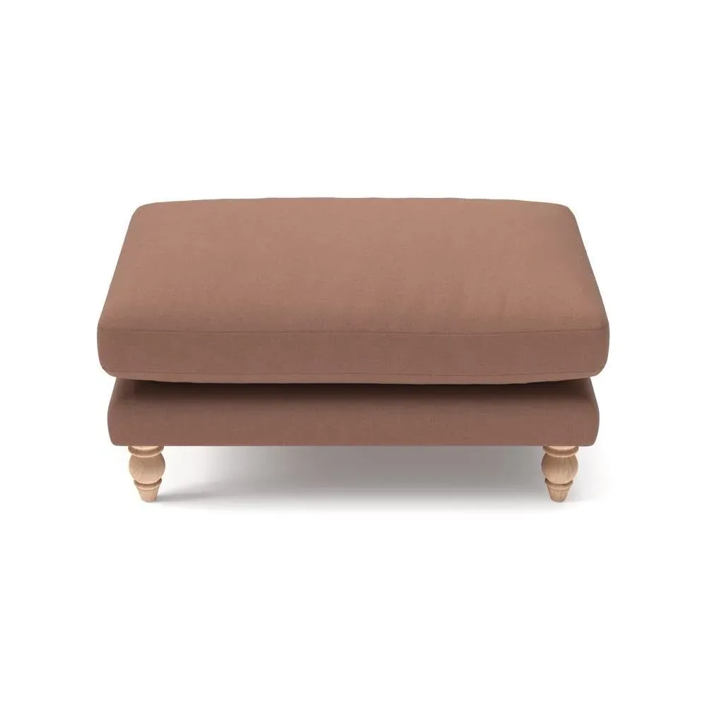 Foot Stool - Pink, House Linen Mix