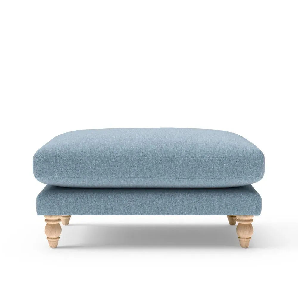 Foot Stool - Teal, Rustic Weave image