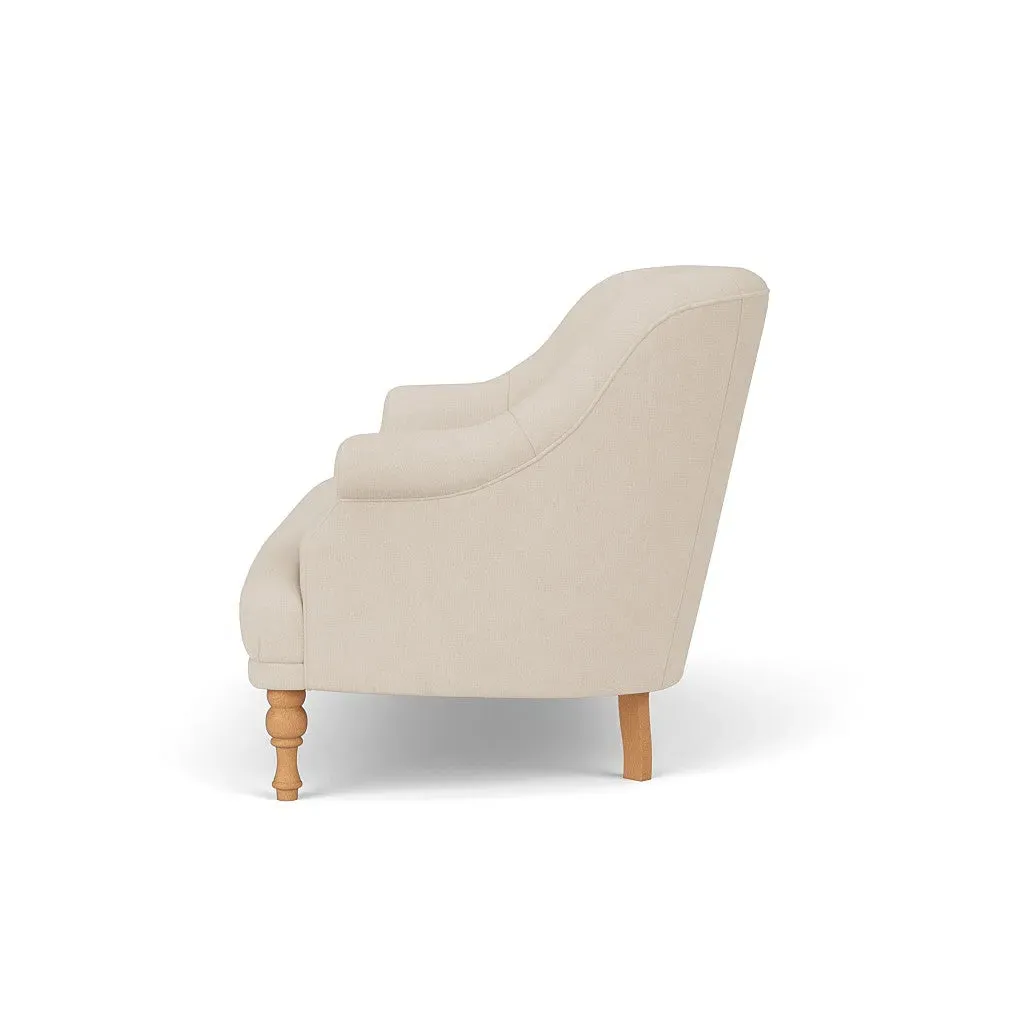 2-Seater Sofa - Lily White, Linen Mix