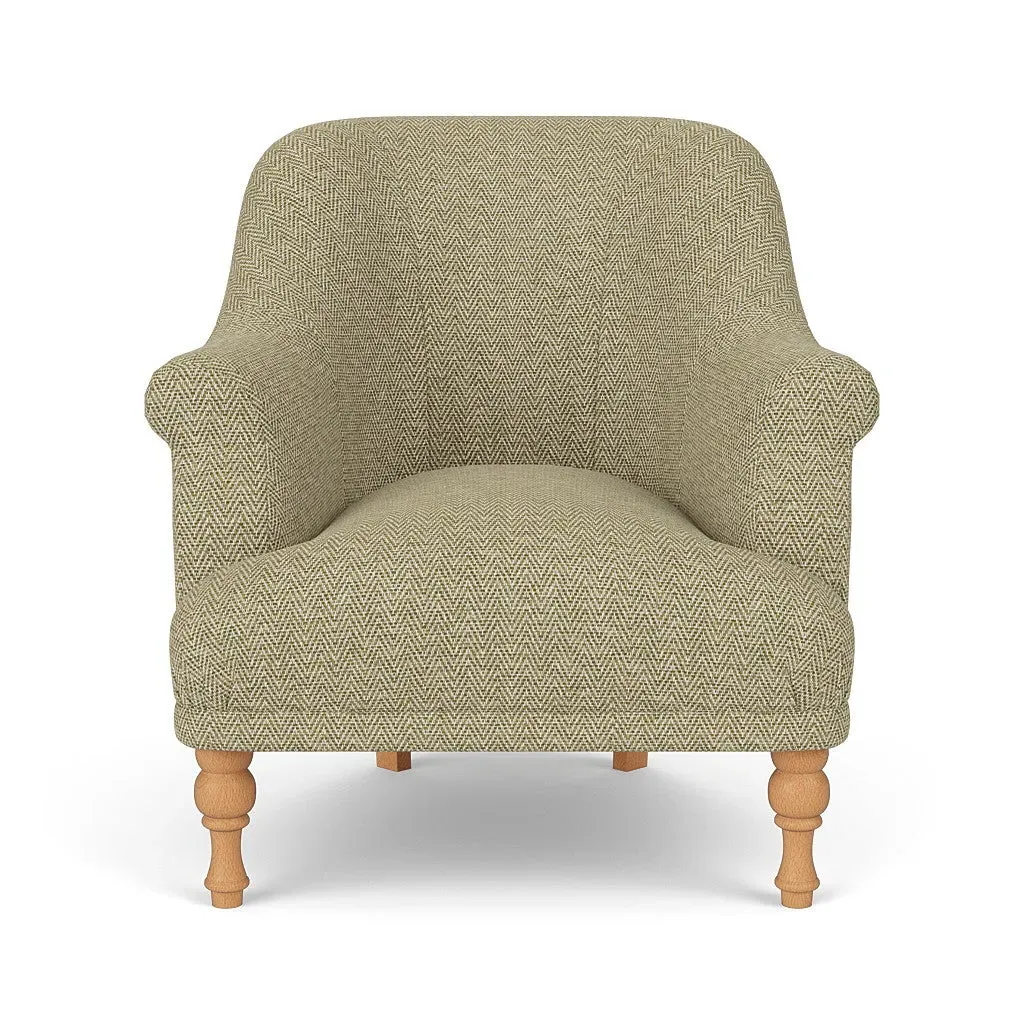 Armchair - Apple, Herringbone Weave image
