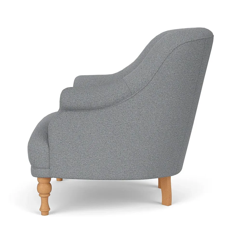 Armchair - Blue Marl, House Weave