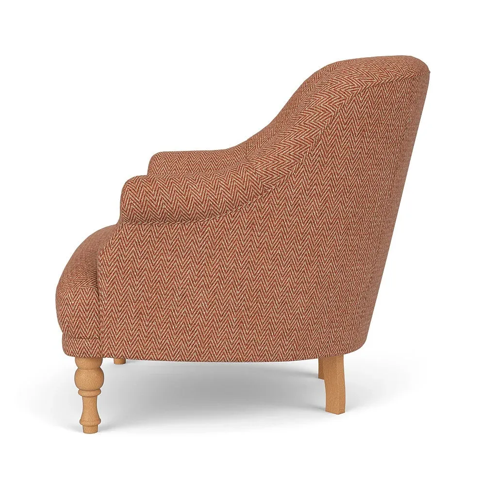 Armchair - Brick, Herringbone Weave
