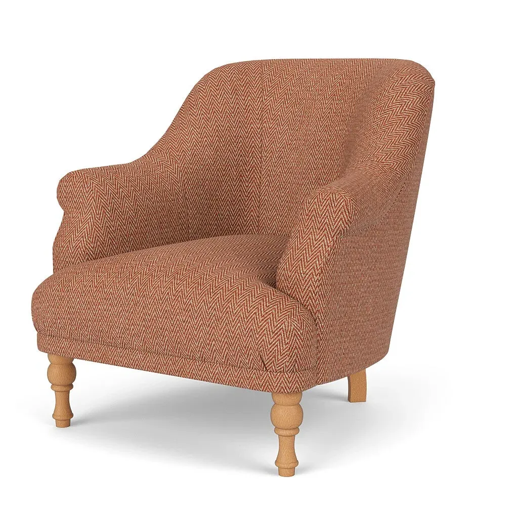 Armchair - Brick, Herringbone Weave