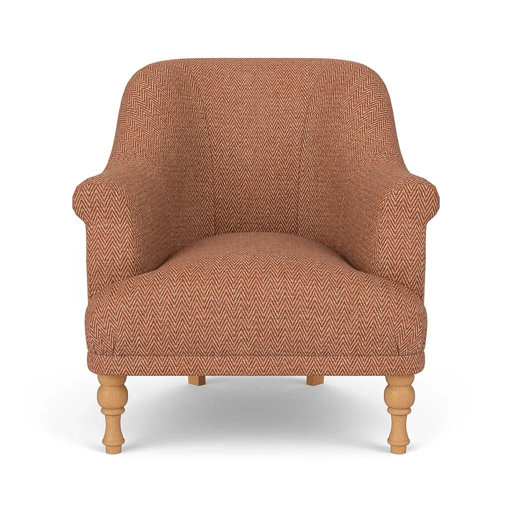 Armchair - Brick, Herringbone Weave