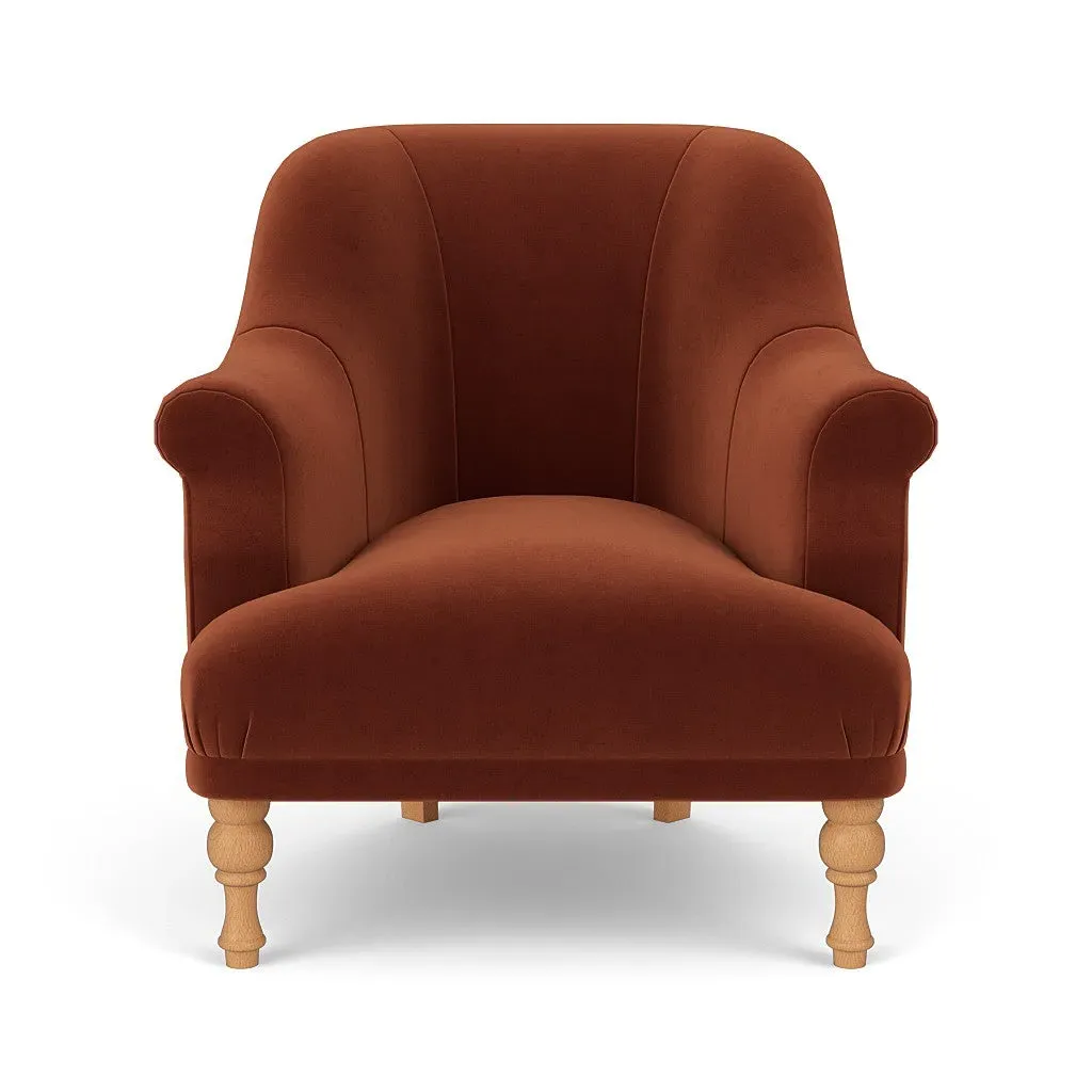 Armchair - Brick, Matt Velvet image