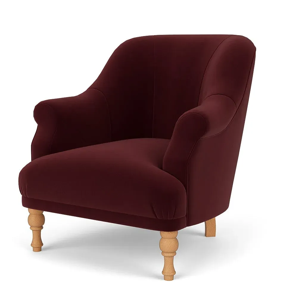 Armchair - Dark Rosehip, Matt Velvet