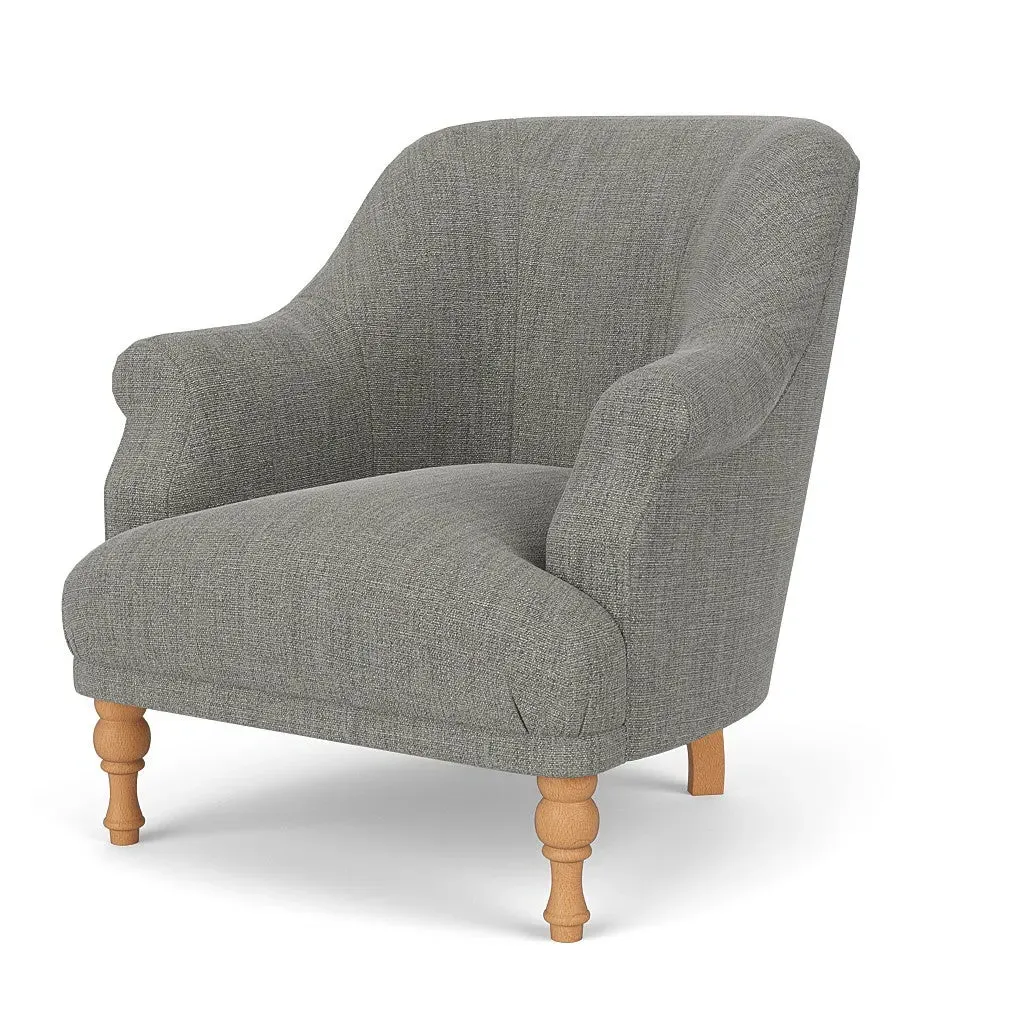 Armchair - Grey, Rustic Weave