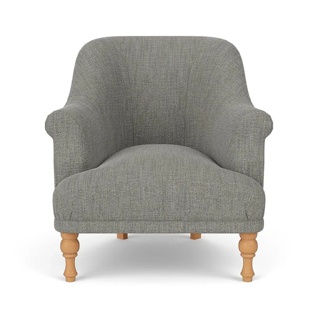 Armchair - Grey, Rustic Weave