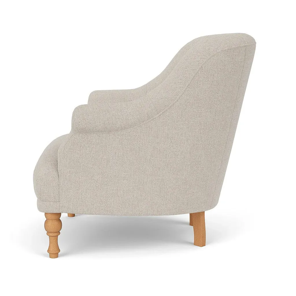 Armchair - Natural, Aquaclean Oxford