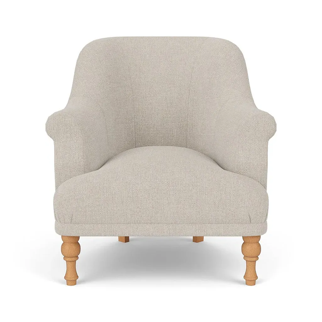 Armchair - Natural, Aquaclean Oxford