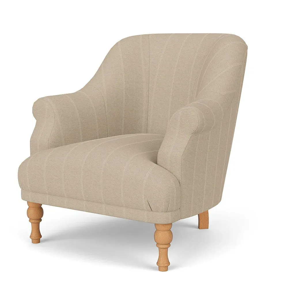 Armchair - Natural, Compton Stripe
