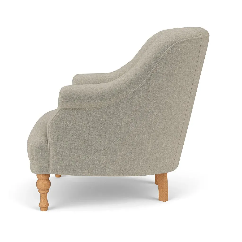 Armchair - Natural, Eco Chenille