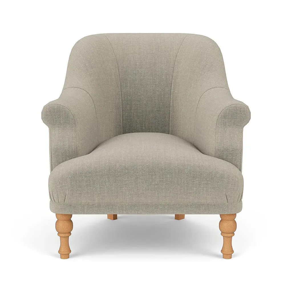 Armchair - Natural, Eco Chenille