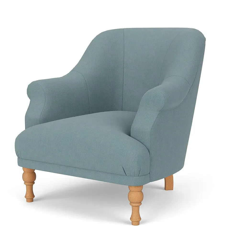 Armchair - Sky Blue, House Linen Mix
