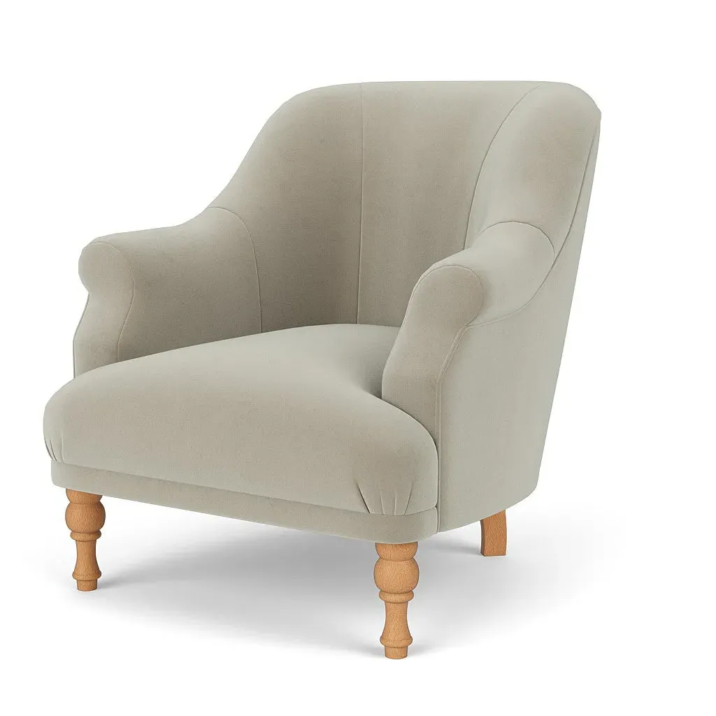 Armchair - Weathered Pebble, Matt Velvet