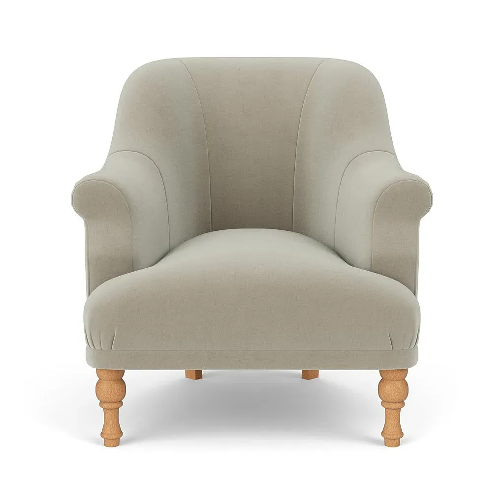 Armchair - Weathered Pebble, Matt Velvet