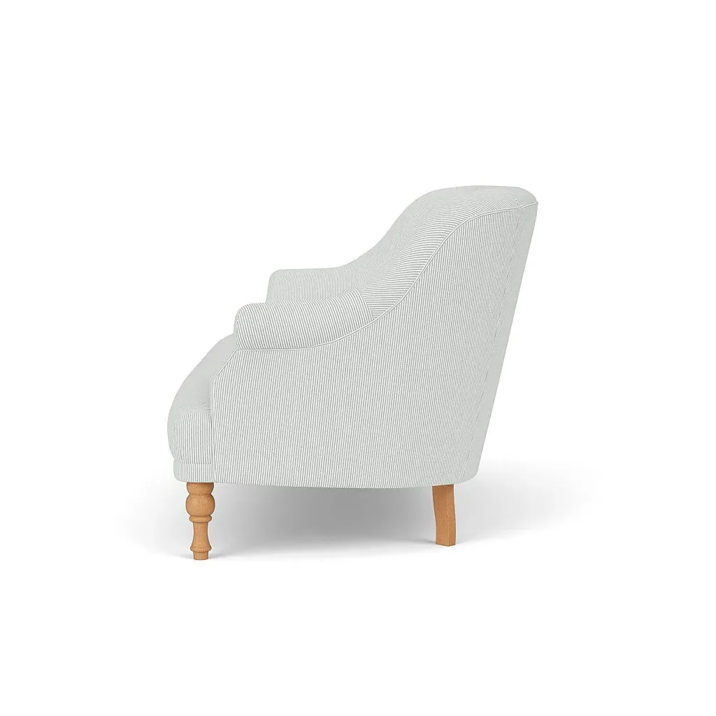 Everett 2-Seater Sofa - Duck Egg, Broadway Stripe
