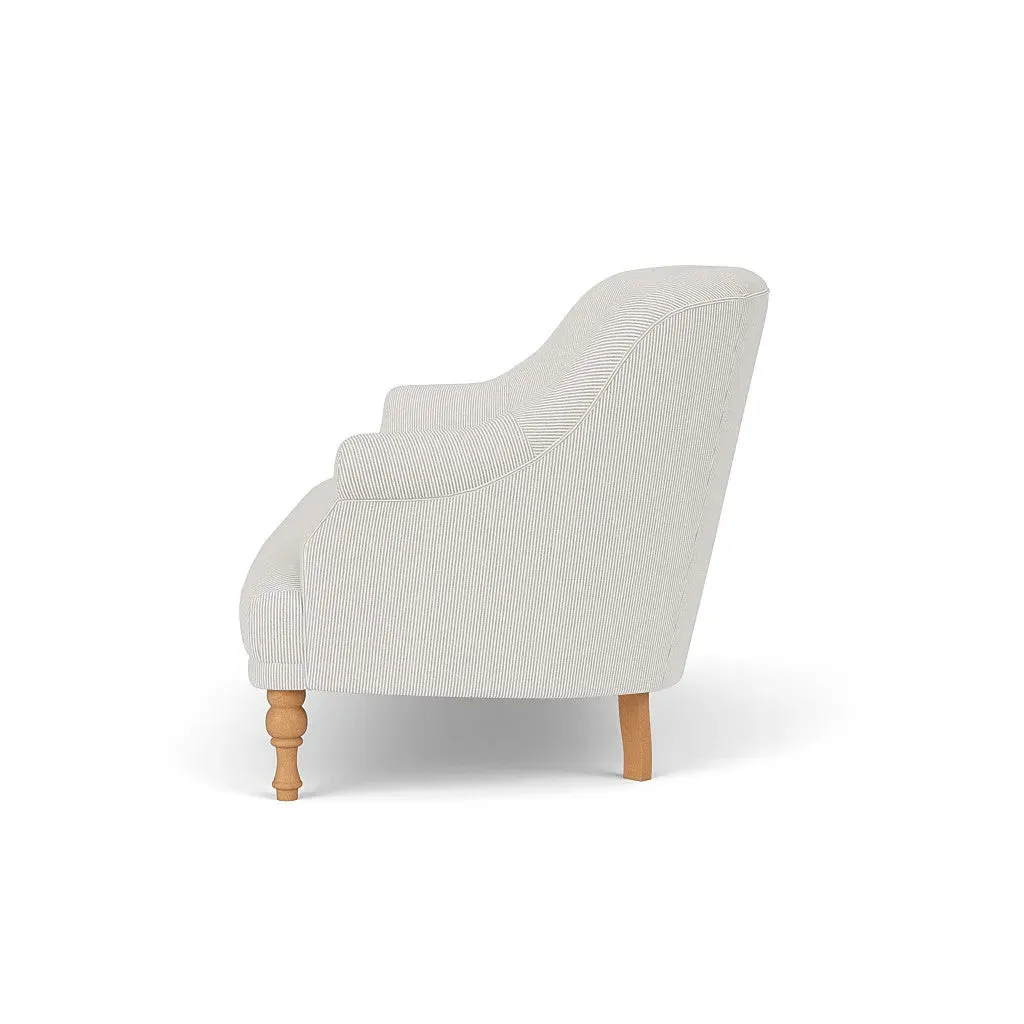 Everett 2-Seater Sofa - Grey, Broadway Stripe