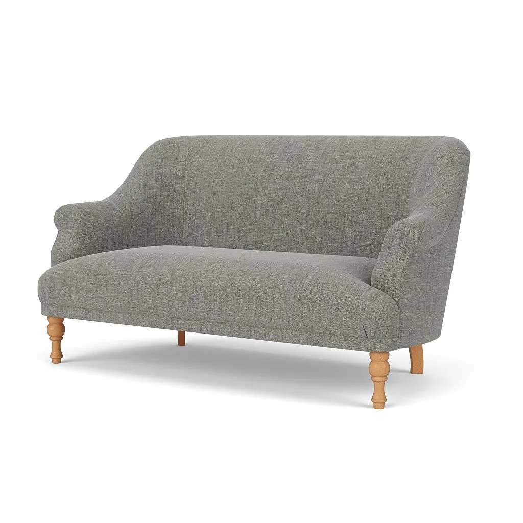 Everett 2-Seater Sofa - Grey Marl, Rustic Weave