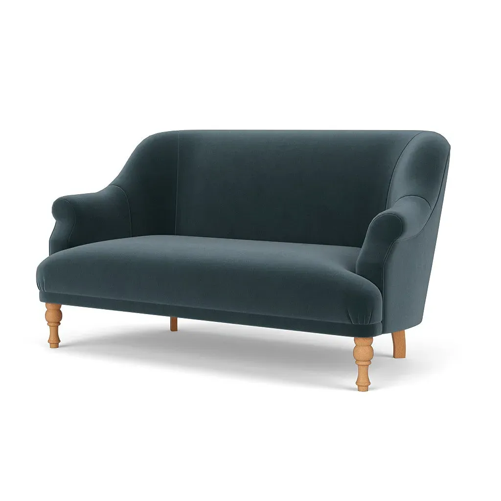Everett 2-Seater Sofa - Night Sky, Matt Velvet