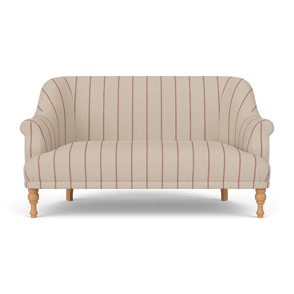 Everett 2-Seater Sofa - Raspberry, Compton Stripe image