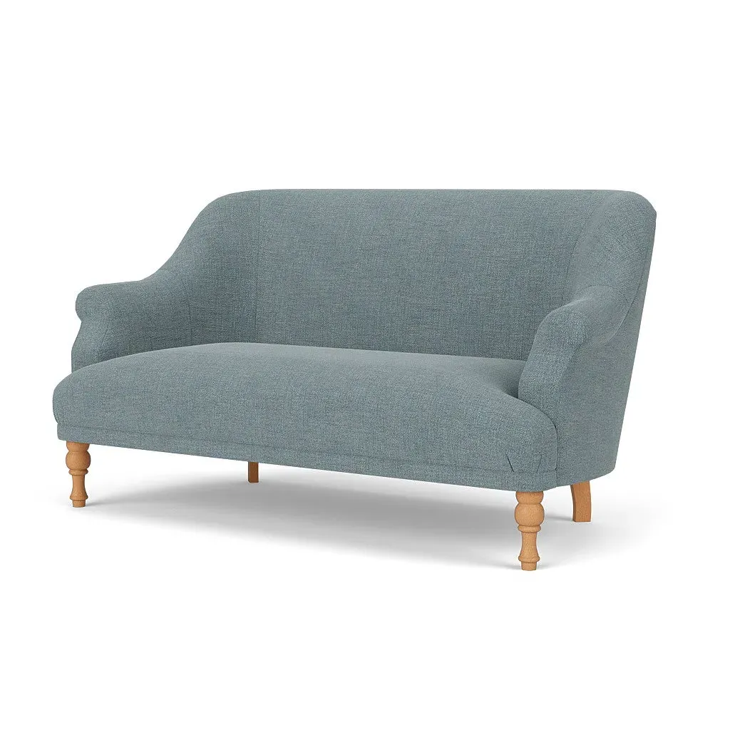 Everett 2-Seater Sofa - Teal, Rustic Weave