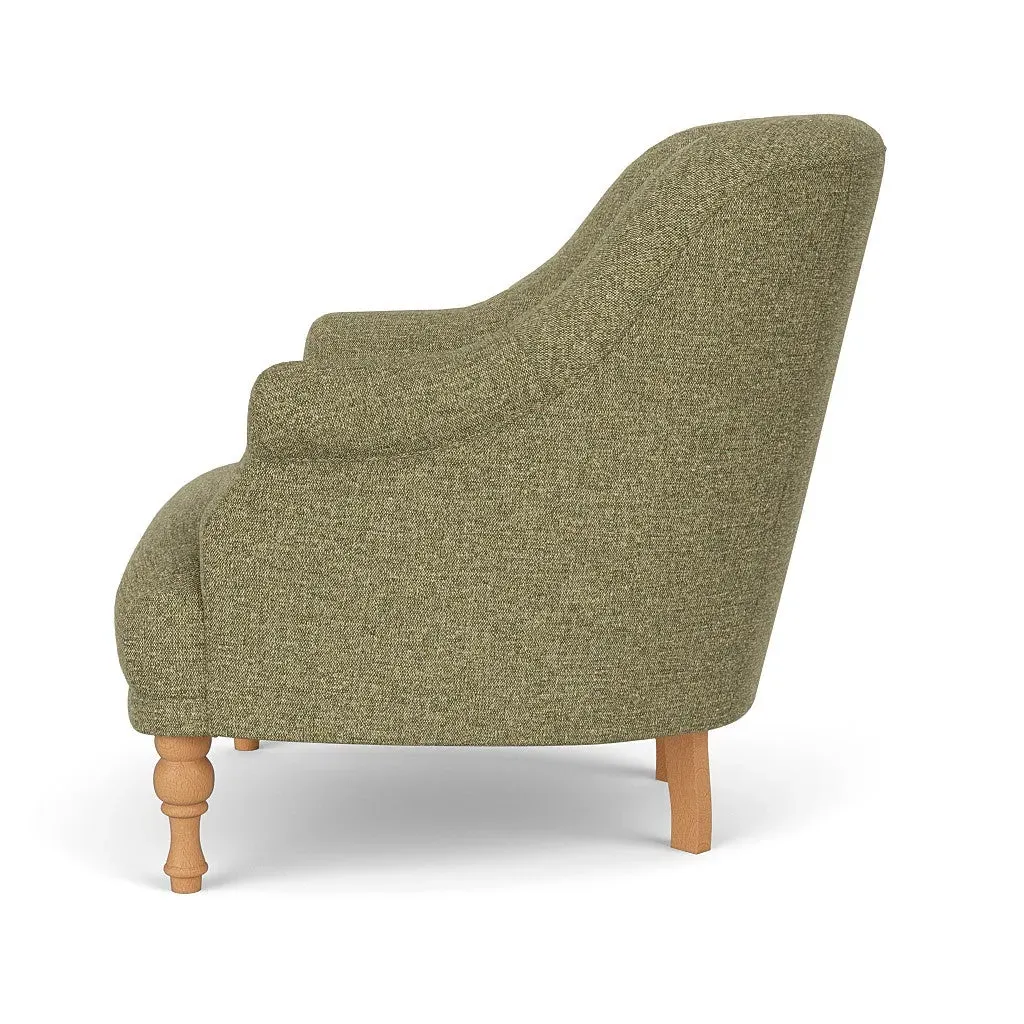 Everett Armchair - Sage, Aquaclean Oxford