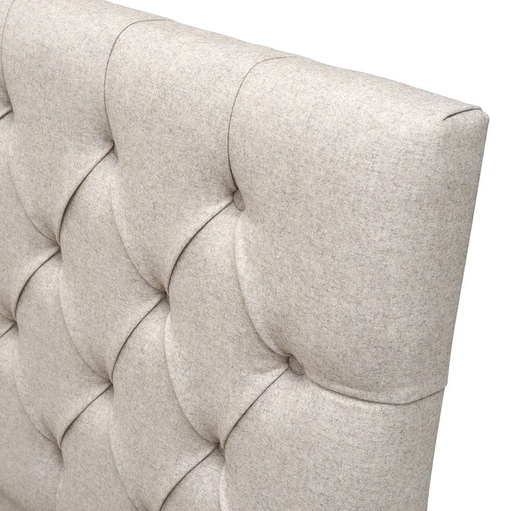 Evesham King Size Ottoman Bed with Storage - Natural, Tweed