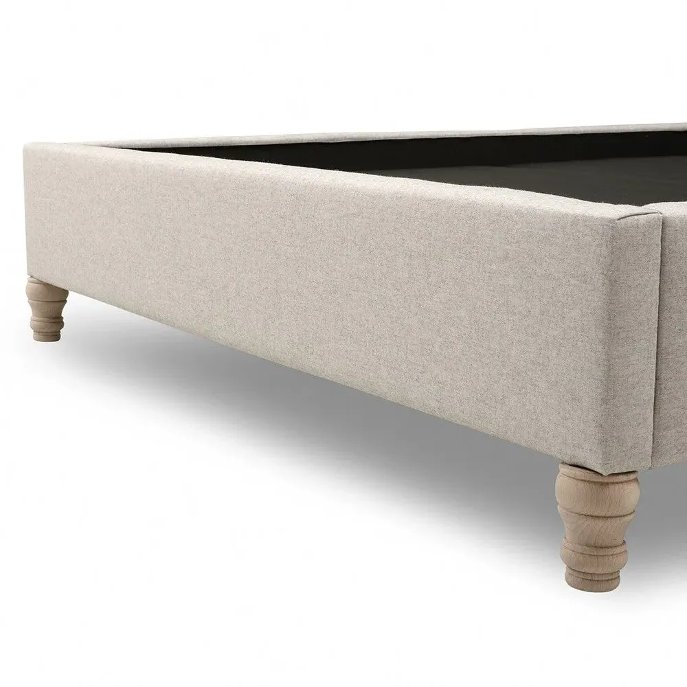 Super King Size Bed Frame - Natural Tweed