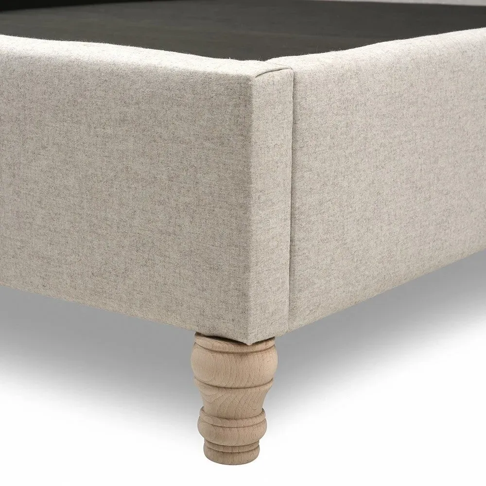 Super King Size Bed Frame - Natural Tweed