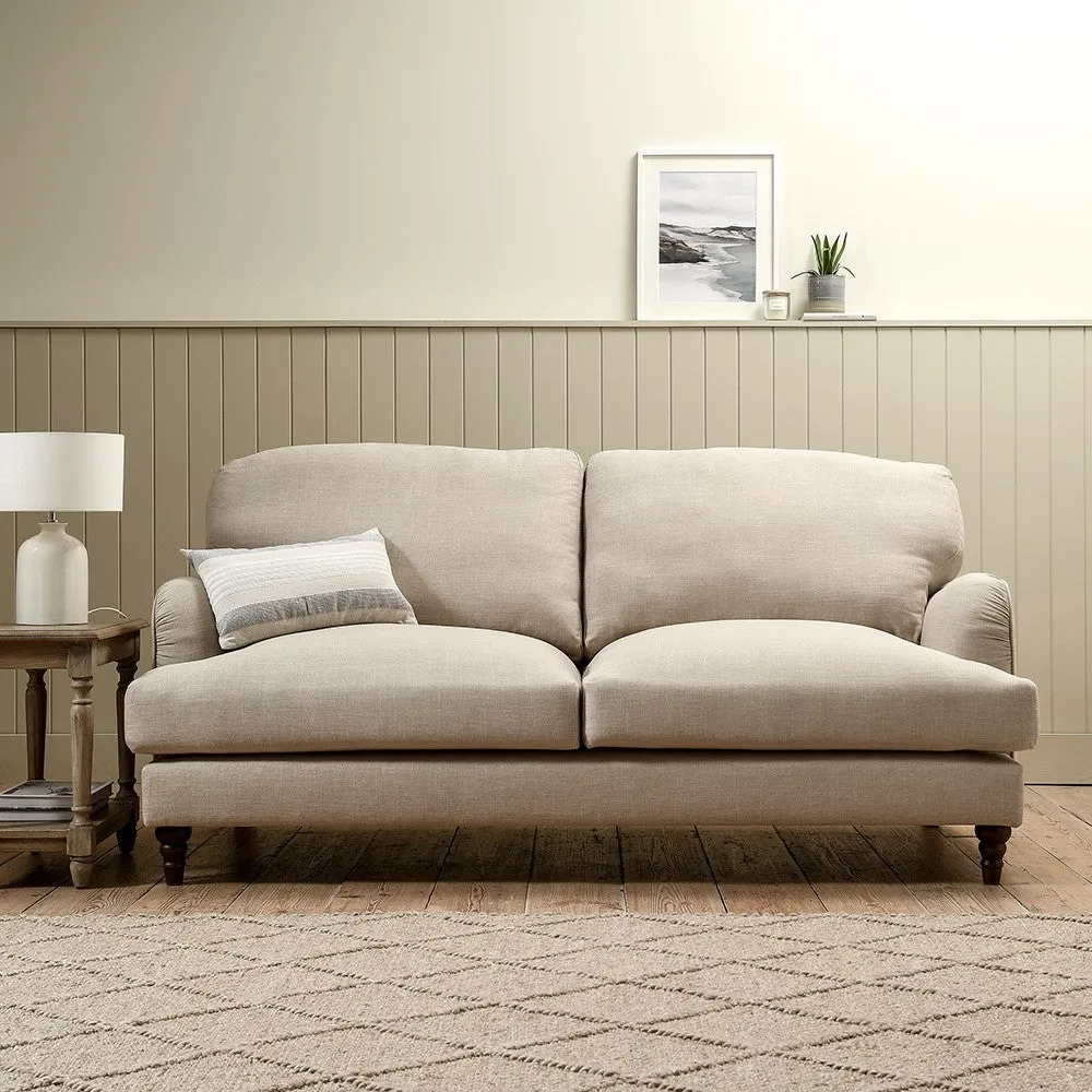 Burton 3-Seater Sofa - Natural, House Linen Mix