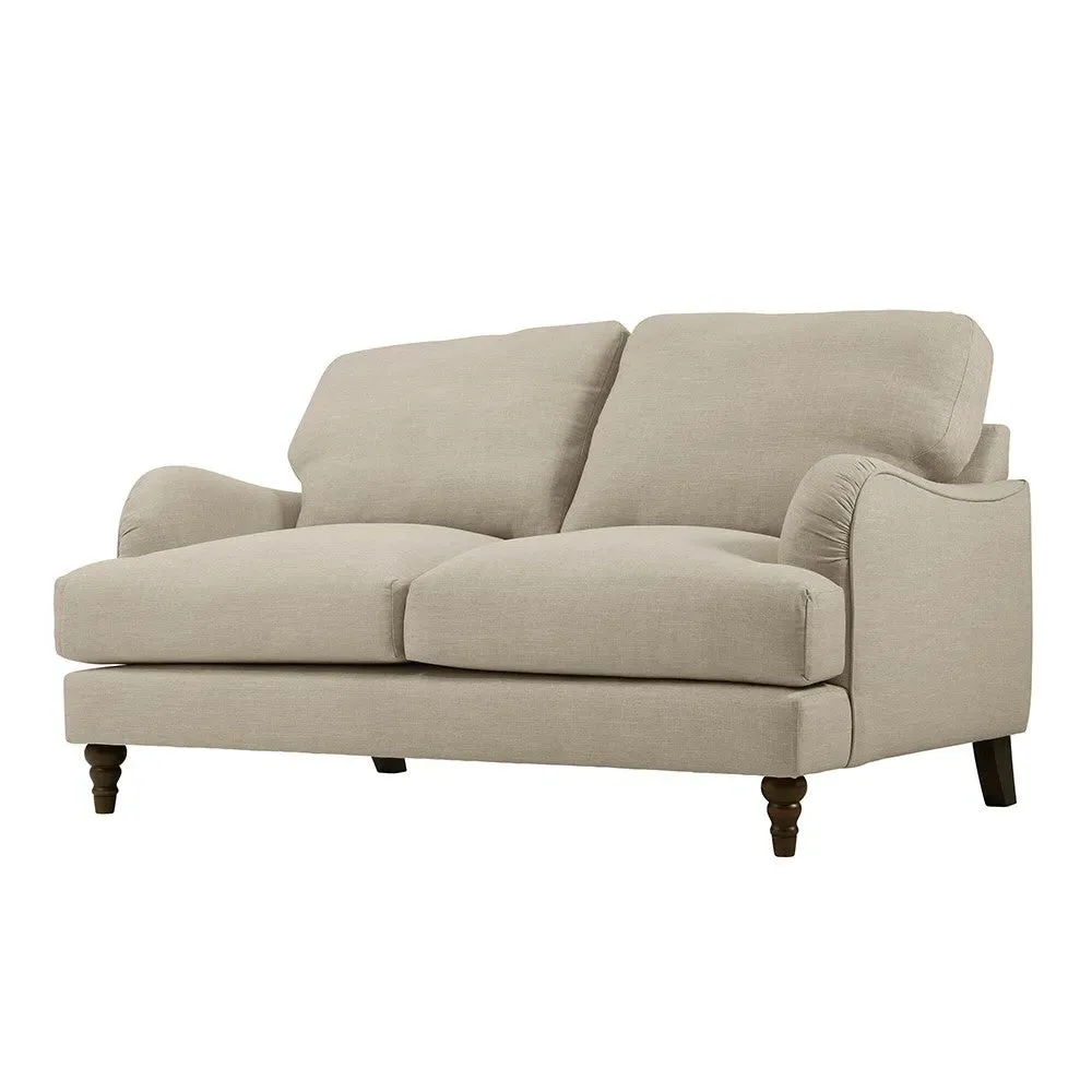 Burton Large 2-Seater Sofa - Natural, House Linen Mix