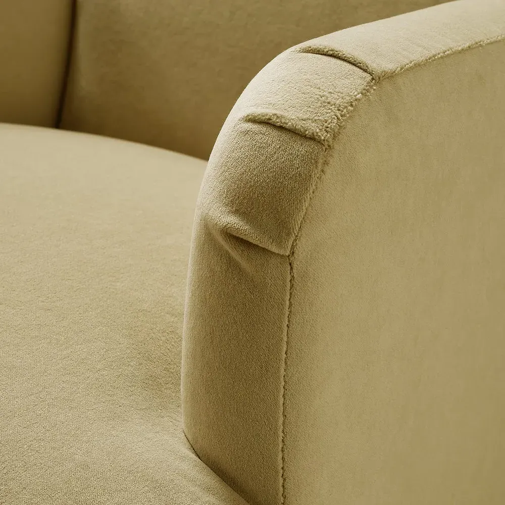 Evelyn Armchair - Ochre, Velvet