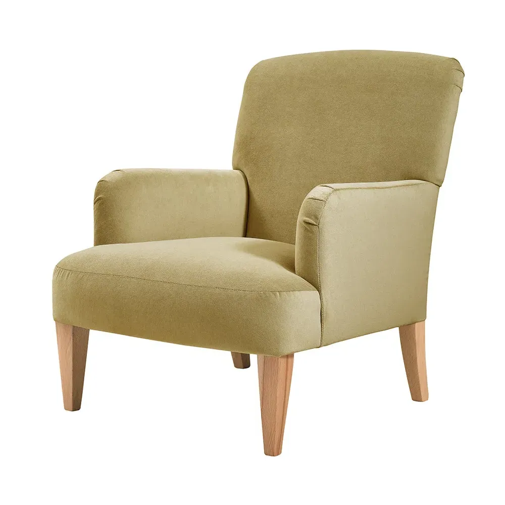 Evelyn Armchair - Ochre, Velvet