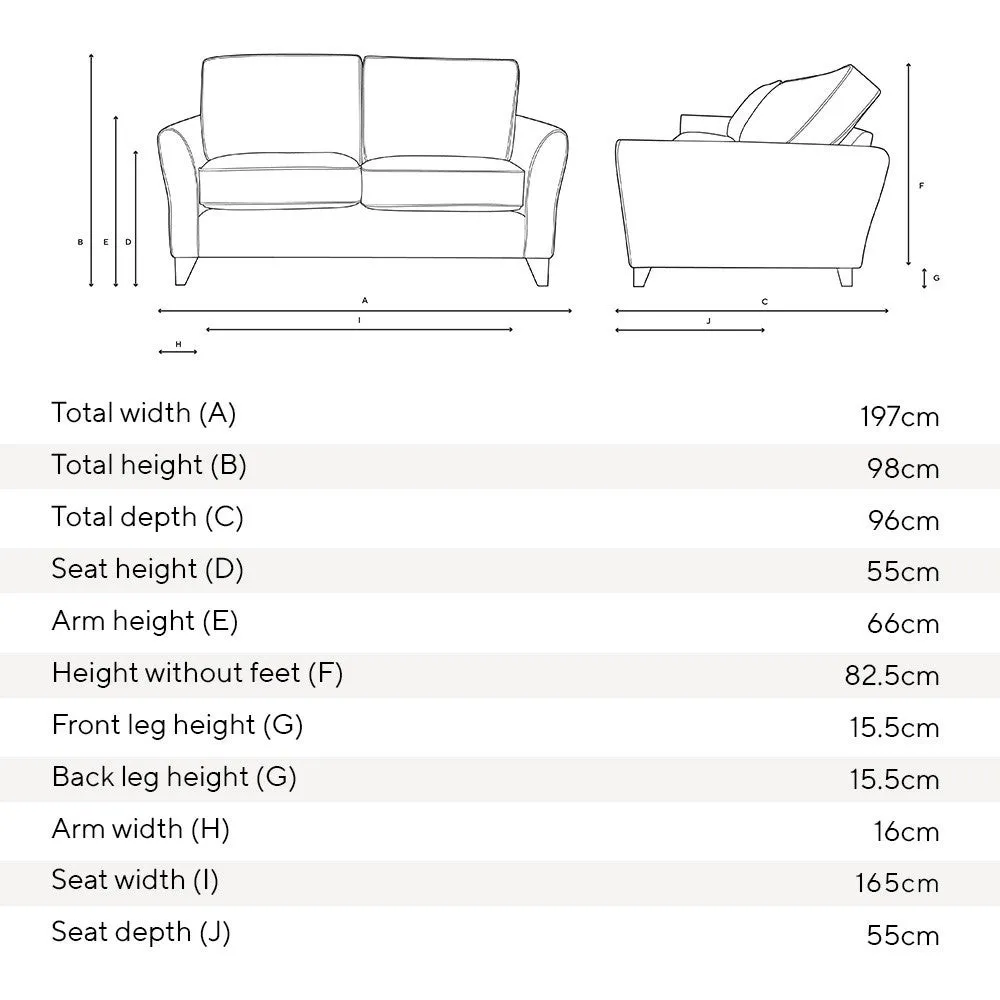 Fletcher 3-Seater Sofa - Natural, House Weave