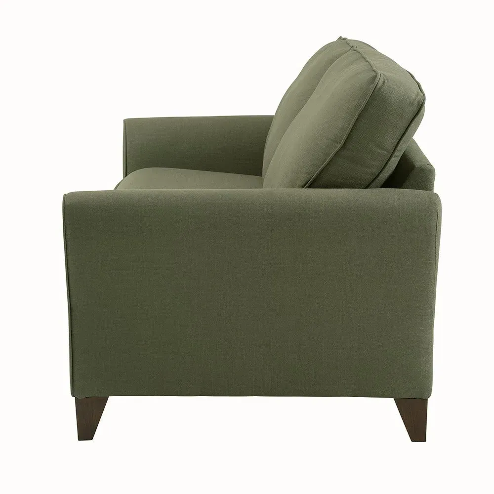 Fletcher Large 2-Seater Sofa - Forest Green, House Linen Mix