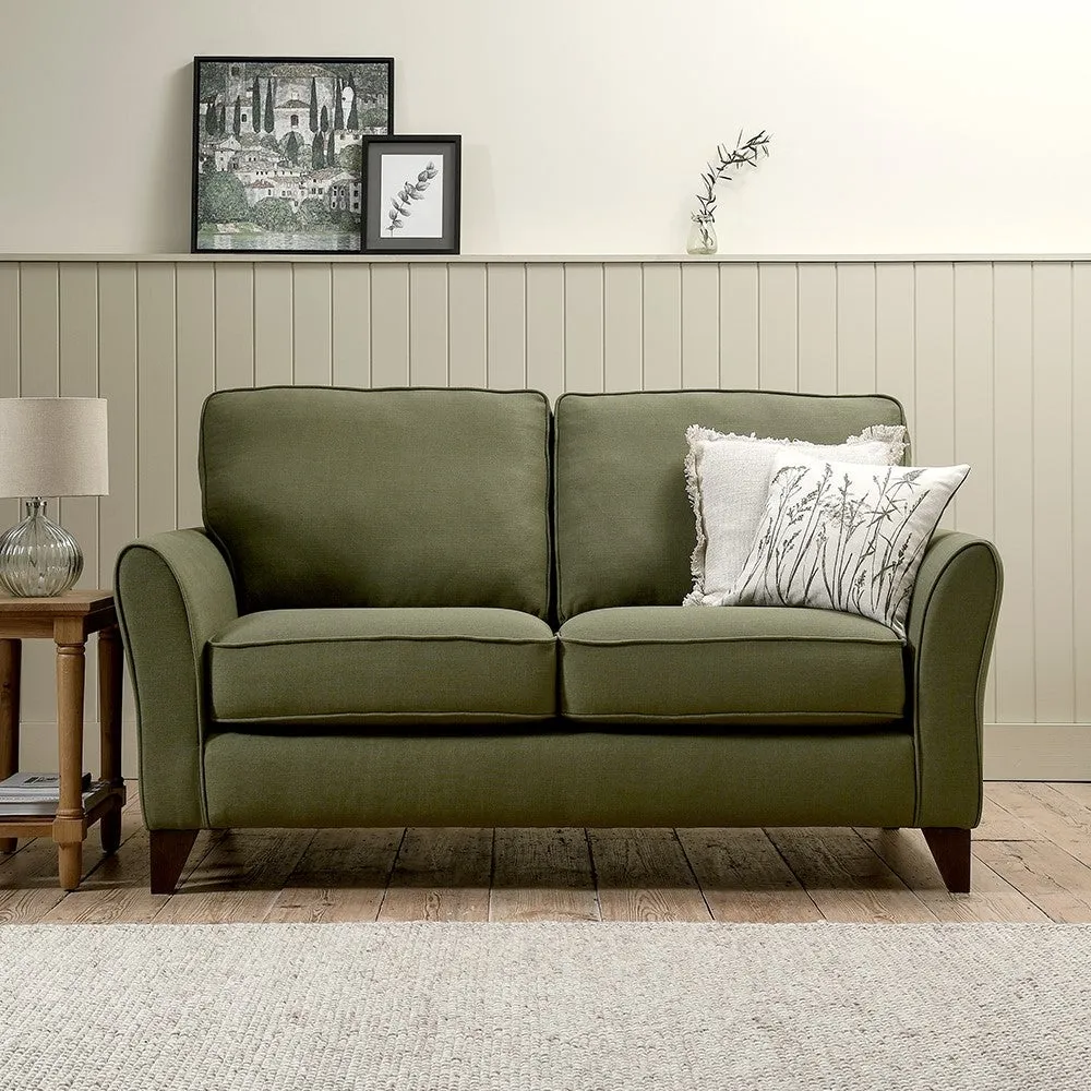 Fletcher Large 2-Seater Sofa - Forest Green, House Linen Mix