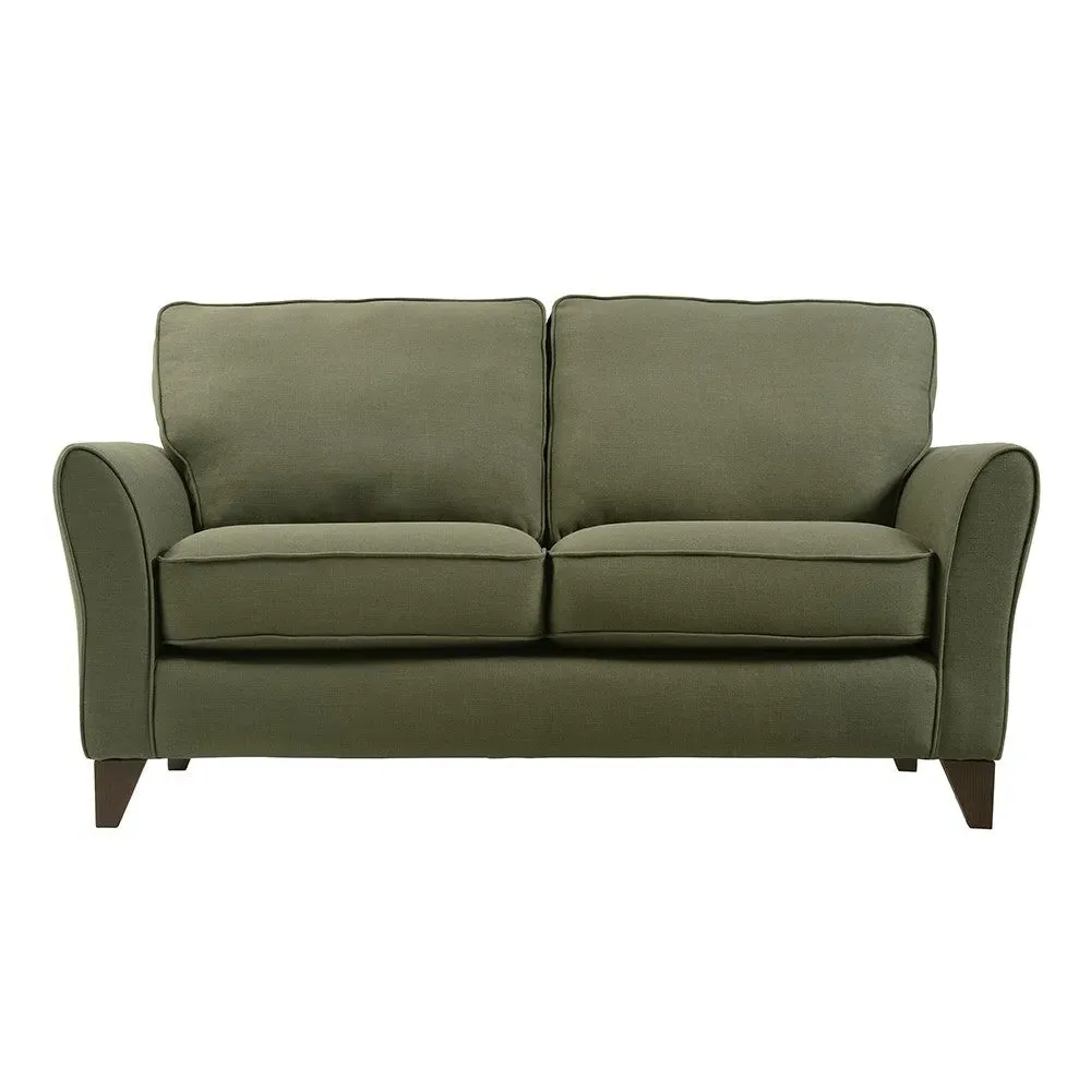 Fletcher Large 2-Seater Sofa - Forest Green, House Linen Mix