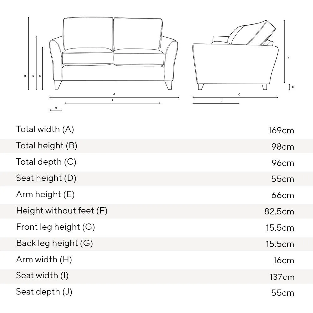 Fletcher Large 2-Seater Sofa - Natural, House Weave