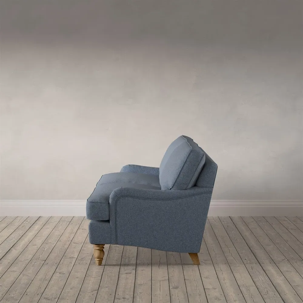 Morris 3-Seater Sofa - Indigo, Rustic Weave